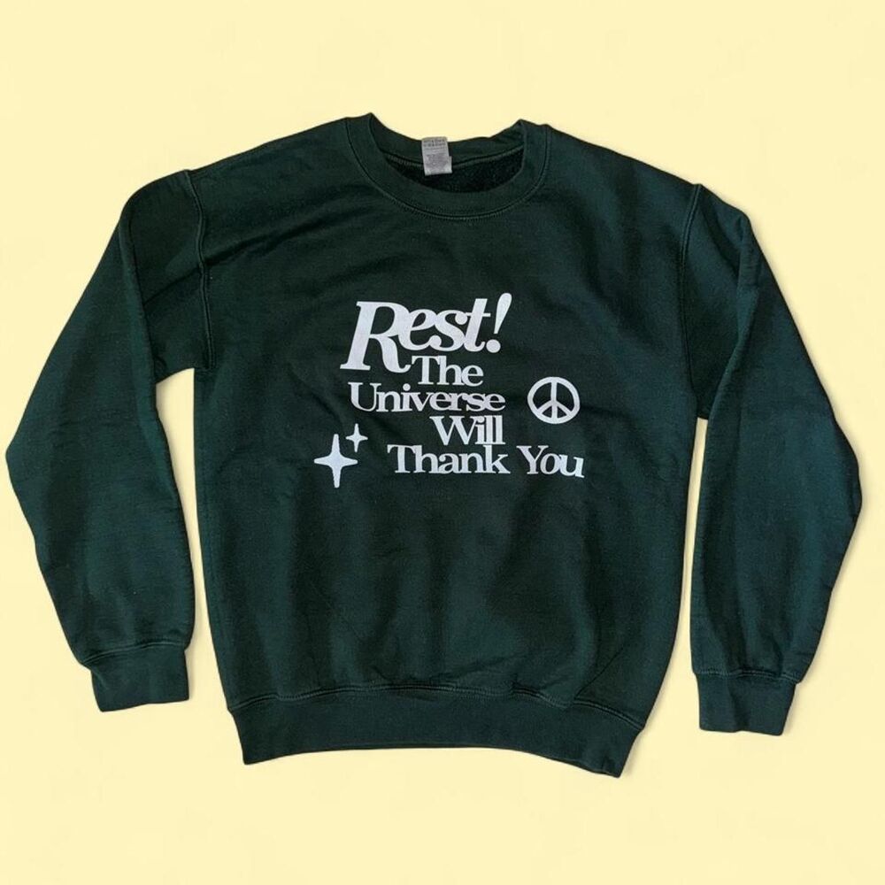 Okay to Rest Women's Green Sweatshirt